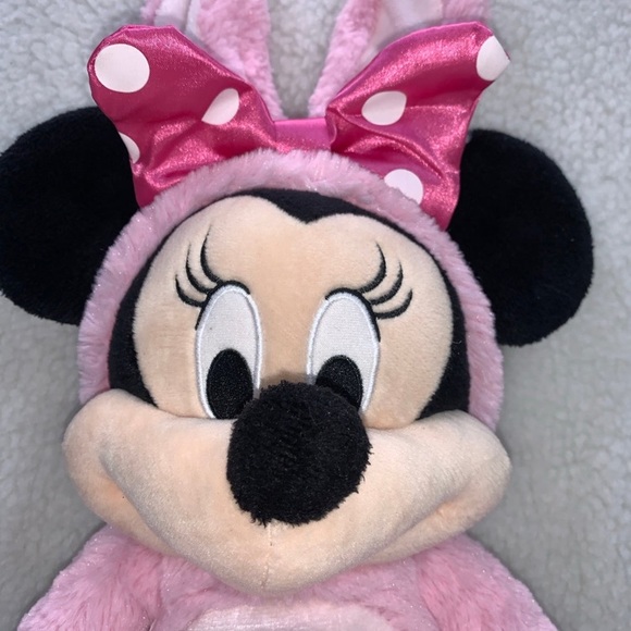Minnie Mouse plush pink Easter bunny 20" bunny ears Disney Just Play - Picture 2 of 12